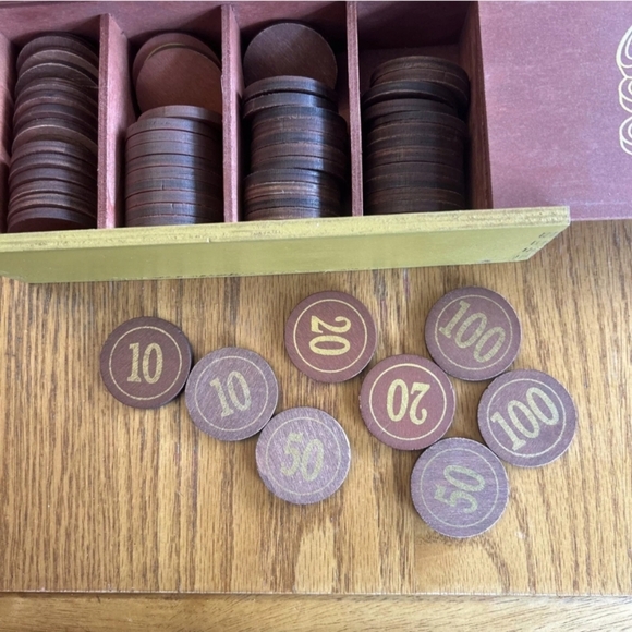 Ankyo 60 Count Poker Chips Set‎ with Rack, New In Sealed Box - Picture 7 of 7